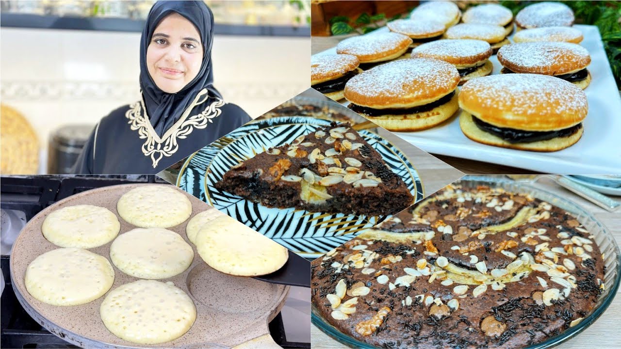 كيك صحي ومغذي بدون دقيق أبيض  مع أنجح واخف بان كيك ممكن تجربي