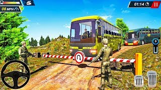 Offroad Army Bus Simulator 2019 - Transport Driver Duty - Android Gameplay screenshot 3