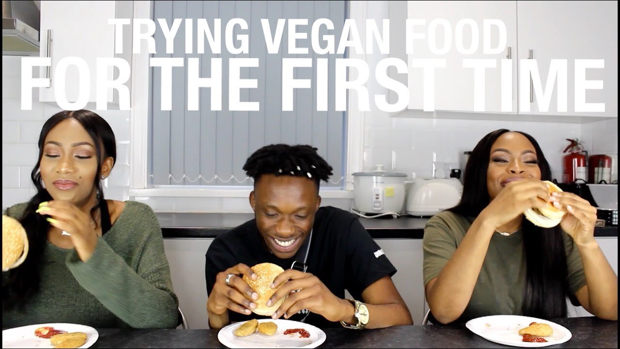 BLACK PEOPLE TRY VEGAN FOOD FOR THE FIRST TIME (CHALLENGE