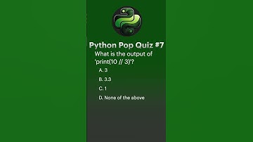 🎉 Daily Python Pop Quiz Challenge #7! Test Your Skills & Stay Sharp 💡 | #PythonQuizzes
