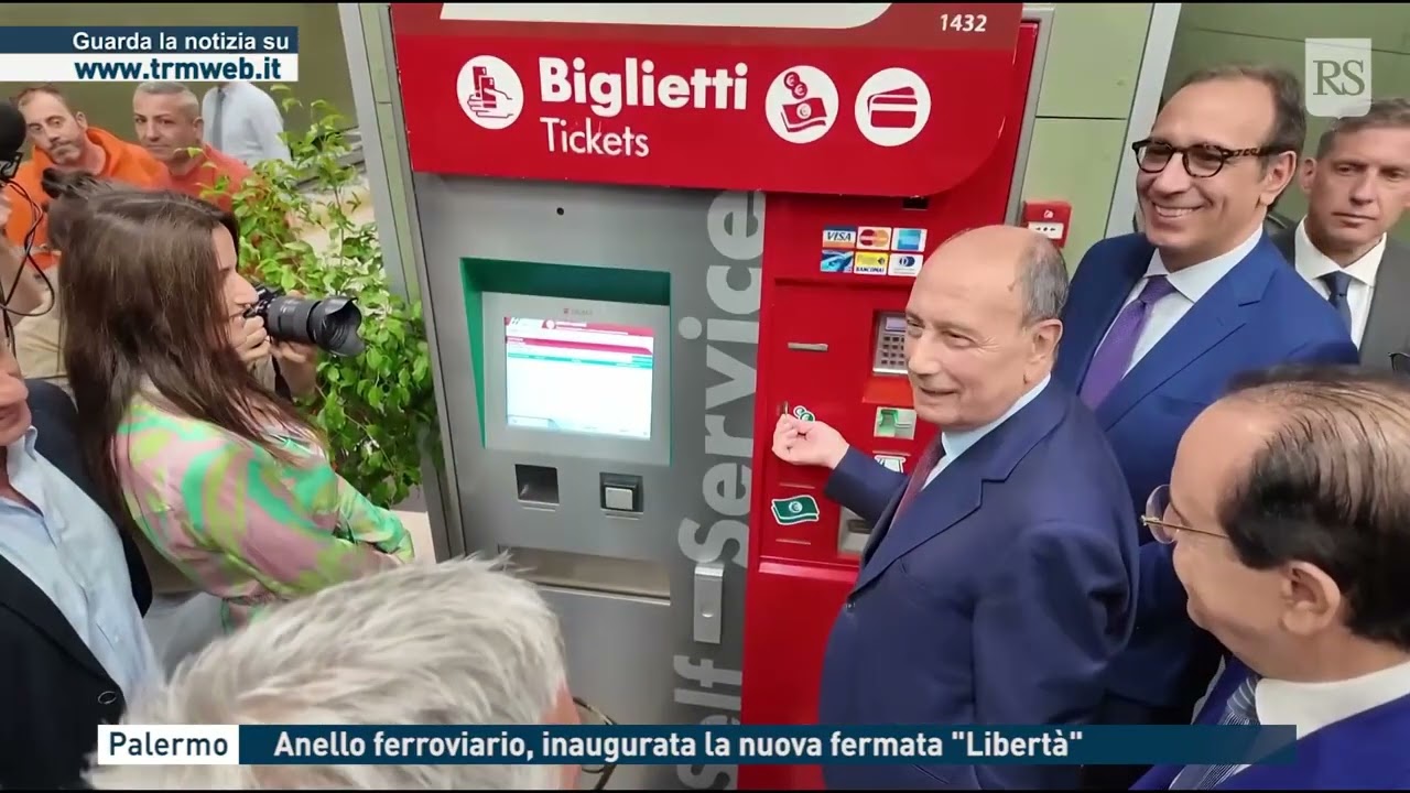 Palermo - Anello ferroviario, inaugurata la nuova fermata 
