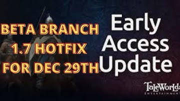 Bannerlord  Beta Branch 1.7 Hotfix For Dec 29th  | Flesson19