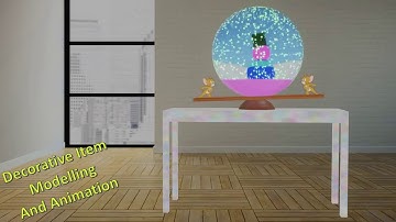 AS 008 A Simple Animated 3D Snow Globe(Blender 3.x Eevee)