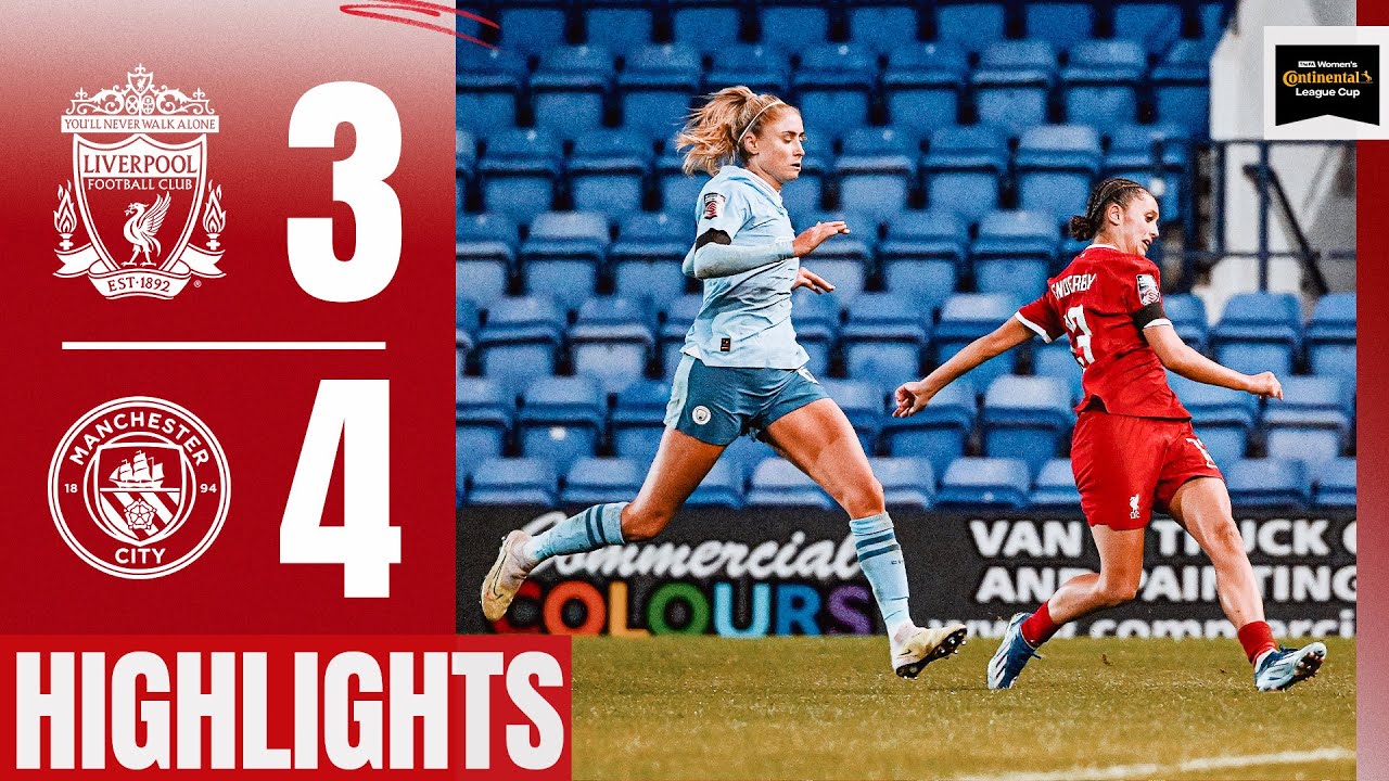 HIGHLIGHTS: SEVEN goals, Chloe Kelly double & Mia Enderby worldie! | Liverpool FC Women 3-4 Man City