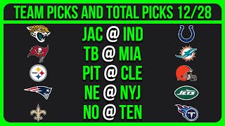 NFL Picks Today 12/28/25 NFL Week 17 Picks and Predictions