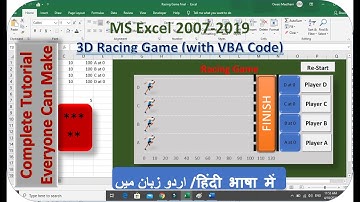 How to: Excel Gamification |Racing Game/Chart (Step by Step)