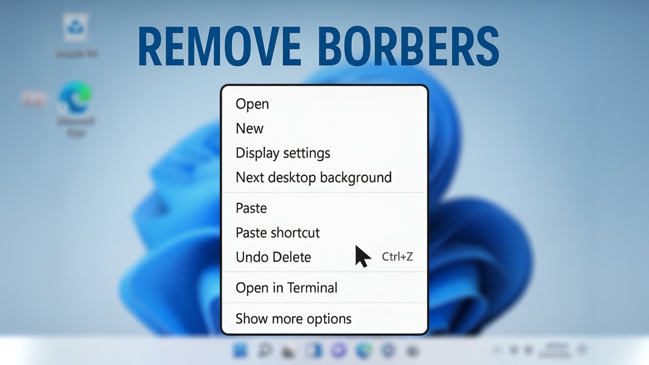 Click Around How To Remove White or Black Border Around Right Click Menus In Windows ...