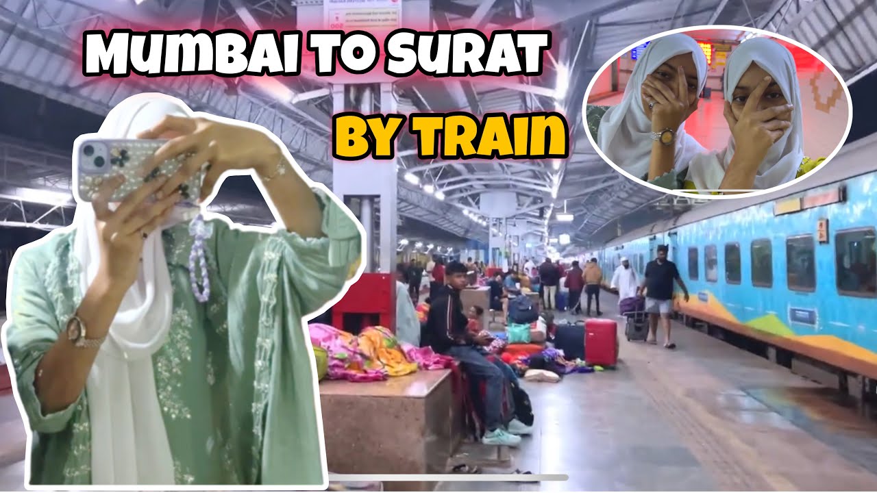 MUMBAI TO SURAT By AC Train || Night travel || Promotion shoot || rafatarfatvlogs