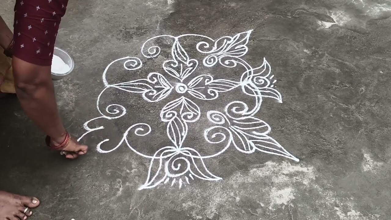 Maghamasam Muggulu 🌺🌿 #magamasammuggu #margazhirangolikolam                                 