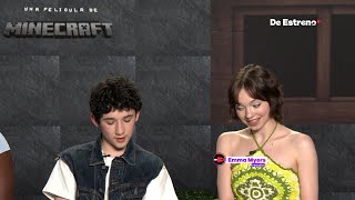 MINECRAFT: Nos SORPRENDIÓ el ESPAÑOL de EMMA MYERS 🤩 | De Estreno