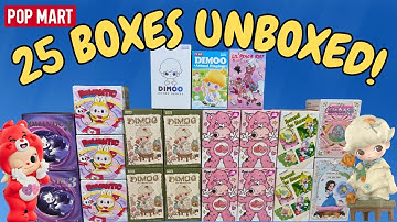 25 Random Pop Mart Blind Boxes | Massive Unboxing Haul | Secret hunting!