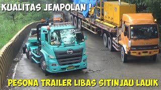 Gempar‼️Truk Trailer Artis TikTok Konvoi Di Sitinjau Lauik