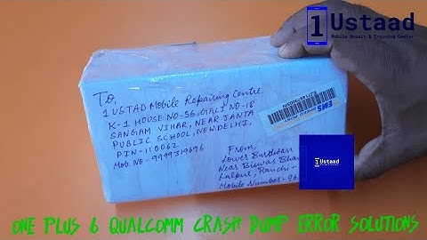 One plus 6 Qualcomm crash Dump Error repair (rachi) by #1ustaad