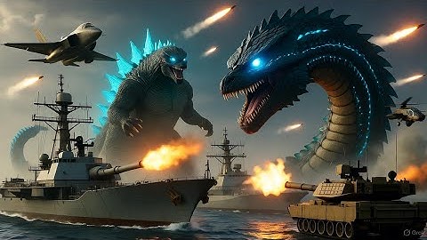  Godzilla And Leviathan vs Global Powers: Major Conflict With Military Forces#GodzillaVsMilitary 