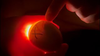 Candling the Eggs our Turkey is Hatching!