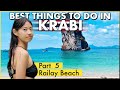 Choses  faire  krabi  railay beach depuis ao nang en longtail boat  guide de voyage en thalande