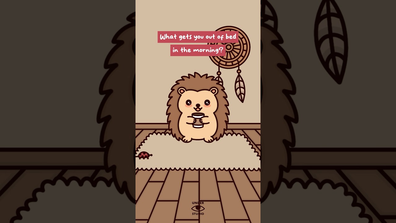 Coffee Is The Reason ☕️ Hedgie Adulting | Animation Meme | Original Audio: @taylormakesvideos