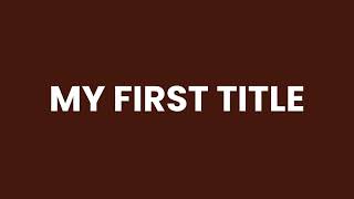 How to Create an Animated Typing Title & Subheading in DaVinci Resolve