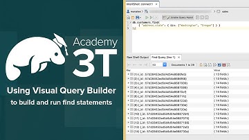 MongoDB 201: Lesson 2, Exercise 2 » Using Visual Query Builder to build and run find statements