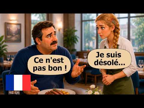 12 Simple French Dialogues for Beginners | How French People Really Order Food 🇫🇷