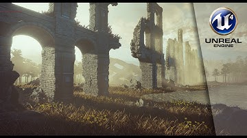Speed Level Design Scene in Unreal 4 - WallRuins