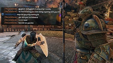 [For Honor] This Bash Spamming Black Prior Got So Mad!!