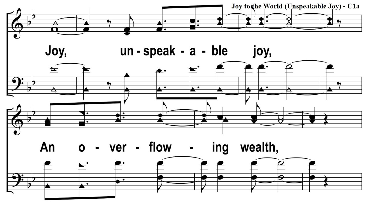 Joy to the World (Unspeakable Joy) | Acappella Vocal Learning Track