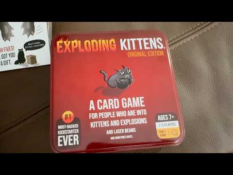 Exciting Game Night With Exploding Kittens in Tin Box #ad #amazoninfluencer