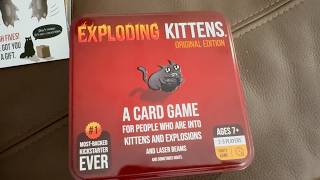 Exciting Game Night With Exploding Kittens in Tin Box #ad #amazoninfluencer