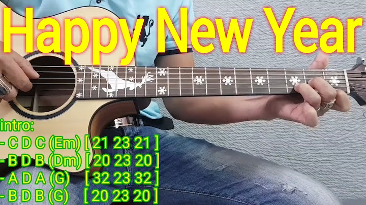 Hướng dẫn chơi guitar bài happy new year