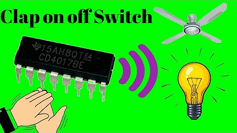 Clap on off switch with CD4017 ic.