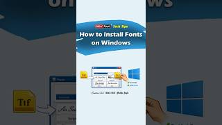 How to Add a New Font & Switch to It on Windows 11/10 #windowstips #fonts