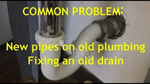 Quick fix for an old drain - New pipes on old plumbing