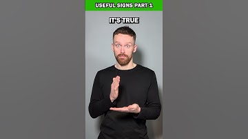 Useful Signs in British Sign Language (BSL) Part 1 ☝️
