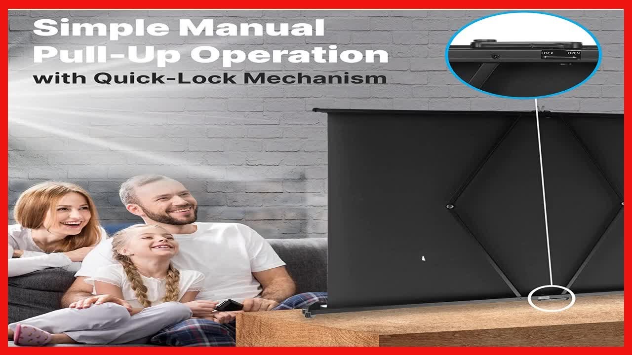 Great product Pyle Portable Projector Screen Mobile Projection