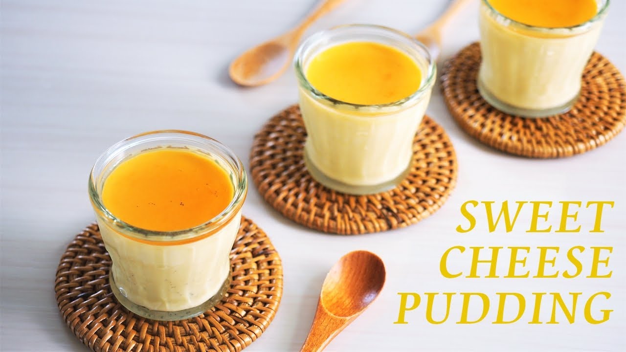 チーズプリンの作り方　オーブンなし　How to make cheese pudding