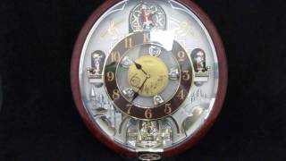 Seiko Melodies In Motion Christmas Holiday Animated Musical Wall Clock