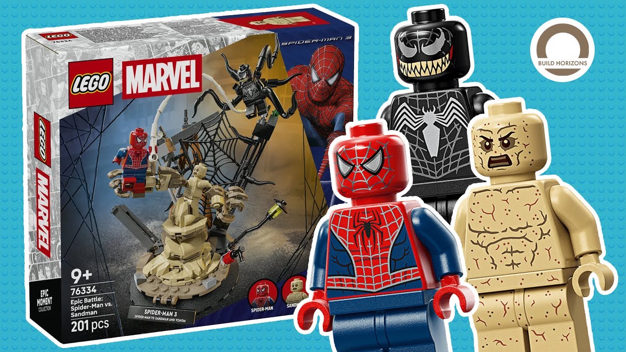 RELIVING the CLASSIC! Spider-Man vs Sandman & Venom! 🕷️🏖️ SPIDER-MAN 3! LEGO 76334 SPEED BUILD