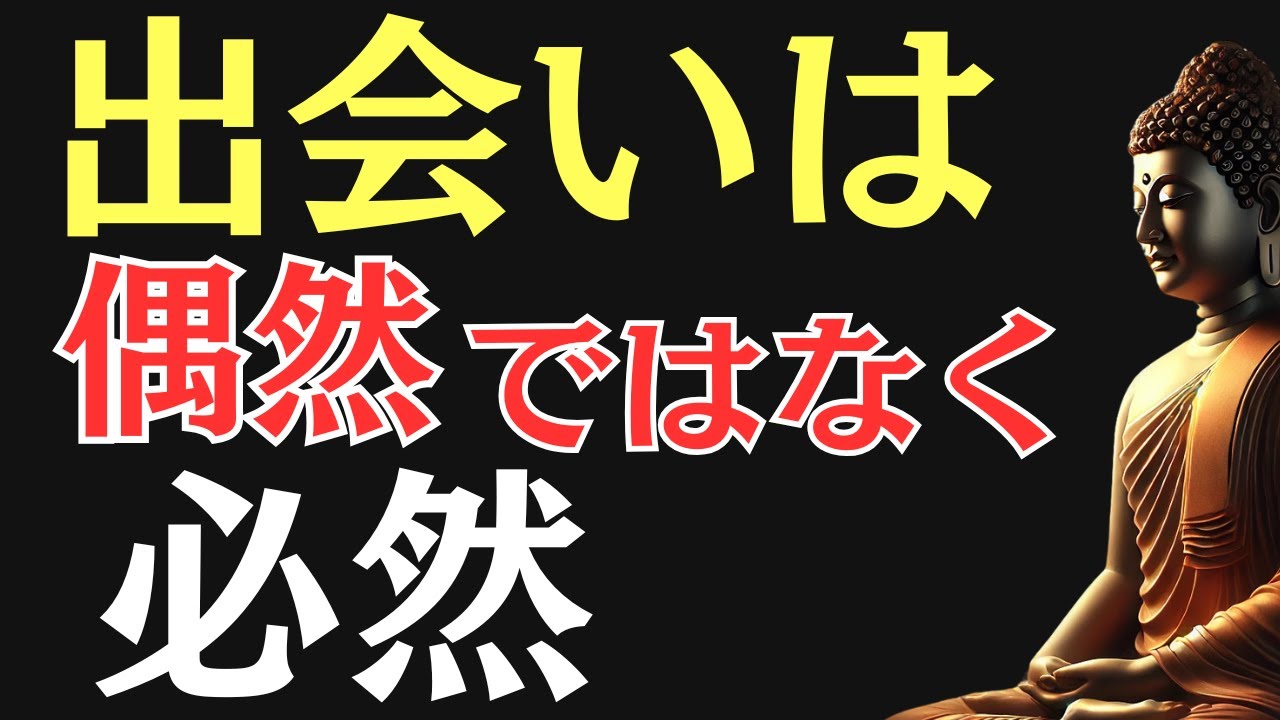 【ブッダの教え】なぜ“出会う人”には理由があるのか？縁と因果の真実