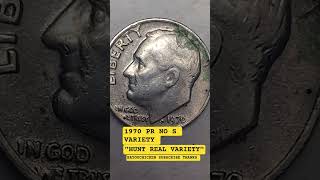 RARE 1970 PR NO S MINT MARK S IS IN THE DATE INSIDE THE # 0 ERROR COIN WORTH BIG MONEY... $25,000