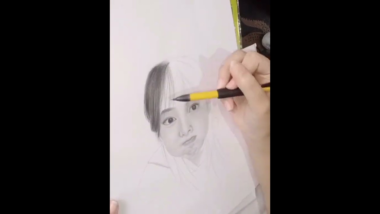 🖤 Graphite & Charcoal Realistic Portrait | Nayeon (TWICE) Drawing Timelapse for Beginners ✍️🎥