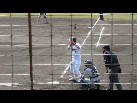 紅白戦での駿太選手（＃8）。オリックス春季キャンプ2013