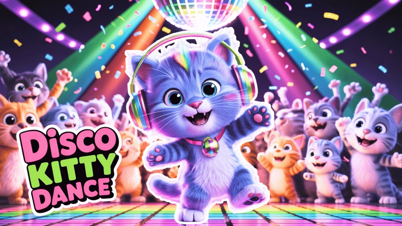 Disco Kitty Dance | Fun Animals Song For Kids | MelodyKids7 adlı videoyu YouTube'da izle Disco Kitty Dance | Fun Animals Song For Kids | MelodyKids7 adlı videoyu YouTube'da izle