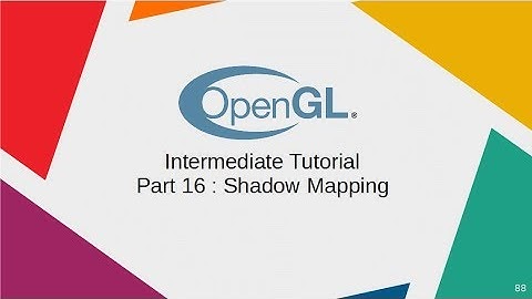 OpenGL Intermediate Tutorial part 16 : Shadow Mapping