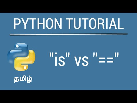 is Vs == in Python | Tamil Tutorial | iCoding