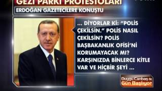 Erdoğan Gazetecilerle Konuştu