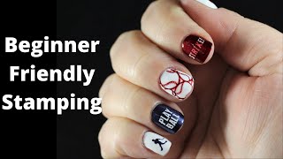 Baseball Nail Art! Uber Chic Stamping Plate Take Me Out to the Ball Game