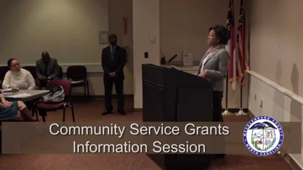 Community Service Grants Information Session - YouTube