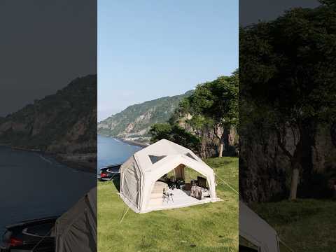 Camping dengan view indah #camping #tenda