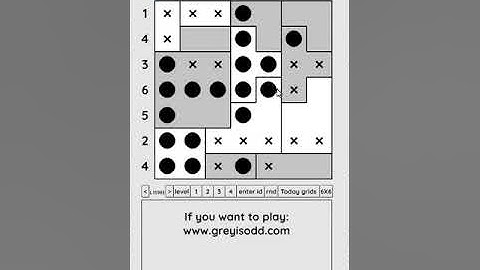 Grey is Odd - Today grids. Solution level 4 7X7 dated 03-09-2024